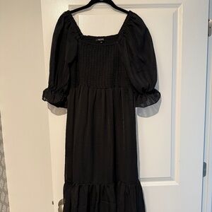 Madewell Black Midi Dress